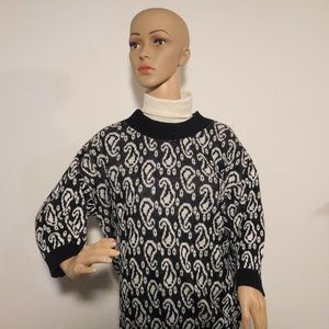 Jardine Paisley Patterned Sweater, Small